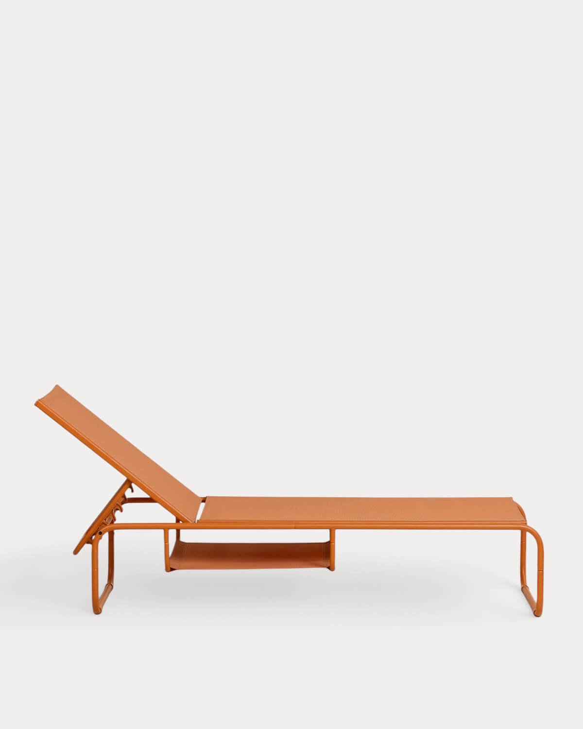 Pack 2 Reclining Metal and Fabric Sun Loungers Ohiane, gallery image 2