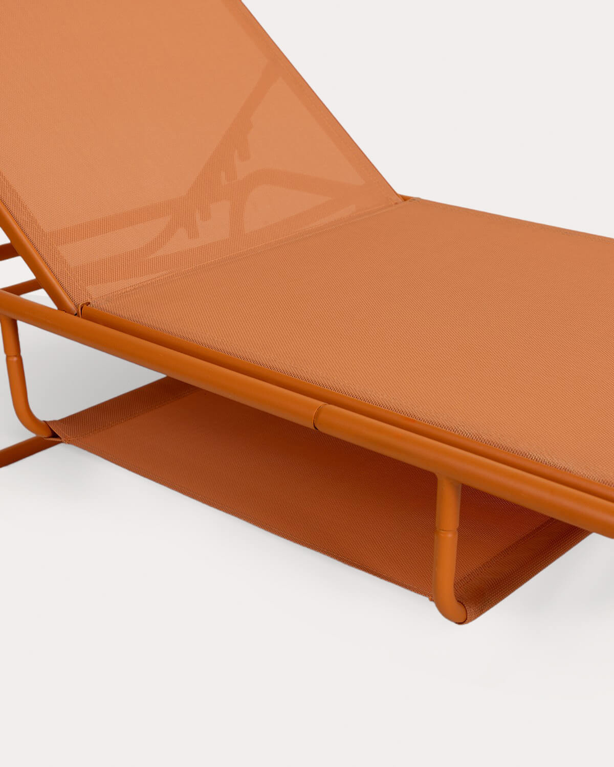 Pack 2 Reclining Metal and Fabric Sun Loungers Ohiane, gallery image 5