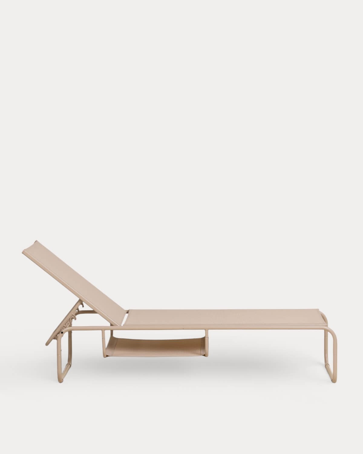 Reclining Metal and Fabric Sun Lounger Ohiane, gallery image 2