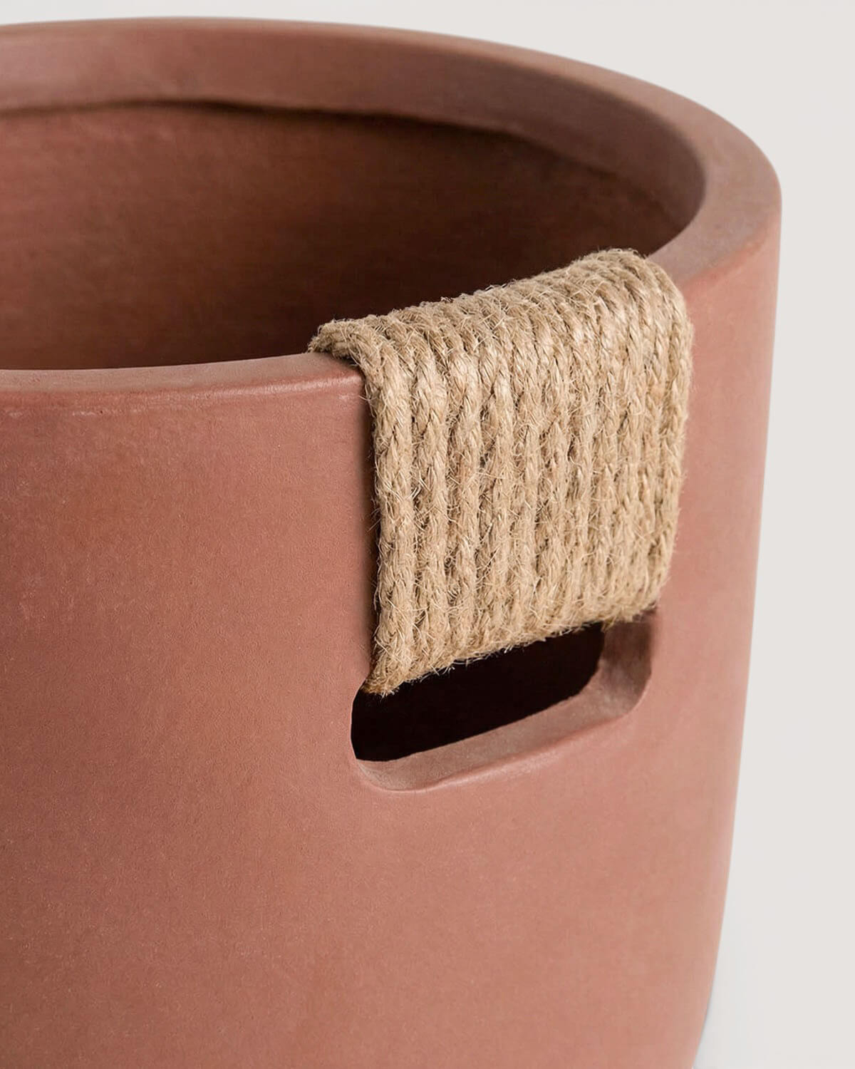 Tall Round Cement Planter Fitonia, gallery image 3