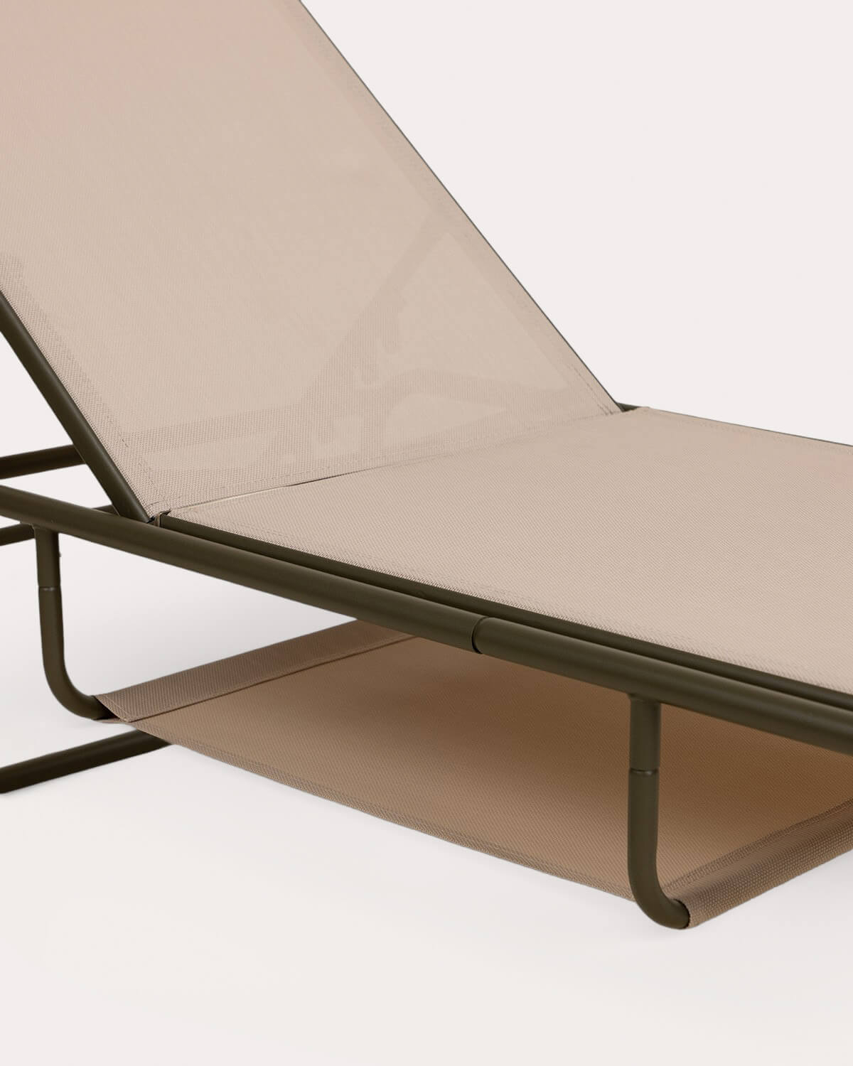 Reclining Metal and Fabric Sun Lounger Ohiane, gallery image 5