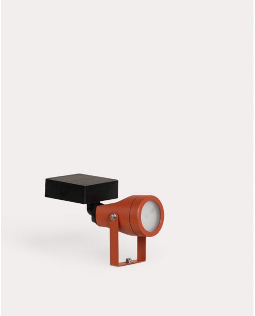 Outdoor Aluminum Solar LED Spotlight Lythea - Red Brick