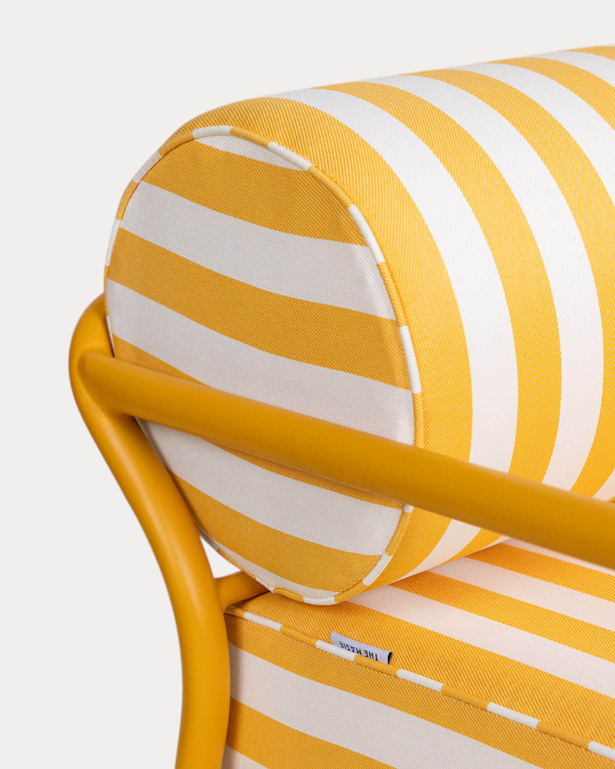 Garden Set with 2-Seater Sofa, 2 Armchairs and Metal and Fabric Coffee Table Mitha, gallery image 7