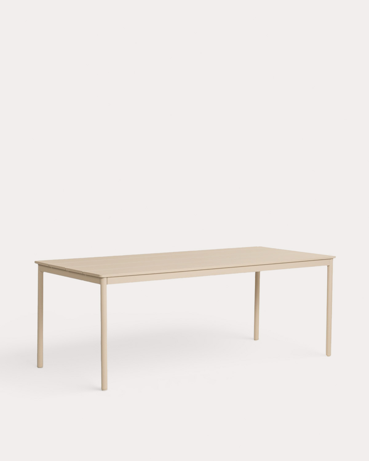 Rectangular Metal Table Set (200x90 cm) Dessie and 8 Outdoor Polypropylene Armchairs Juana, gallery image 2