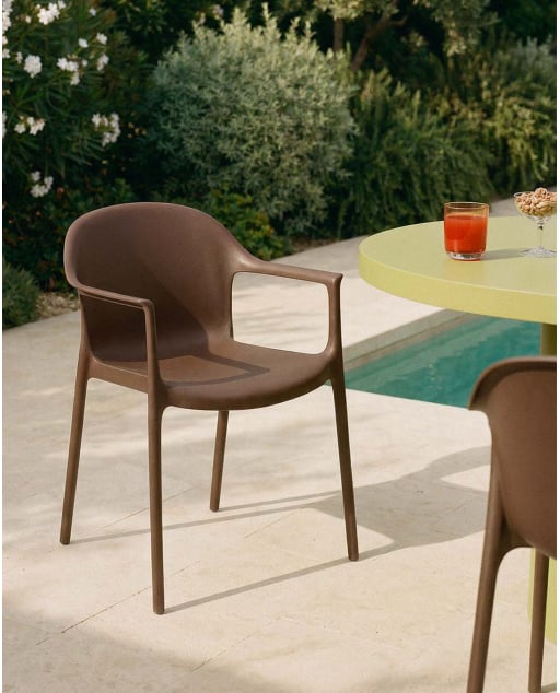 Polypropylene Outdoor Chair with Armrests Juana