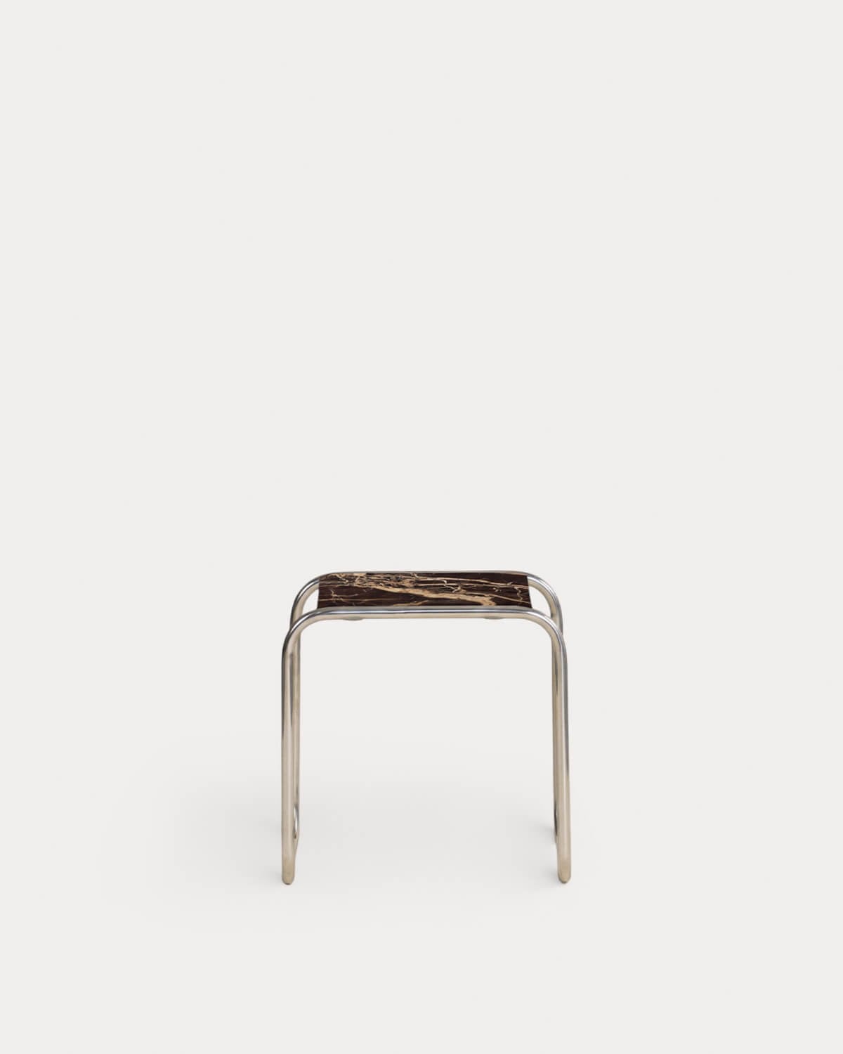 Square Side Table in Marble and Metal (40x40 cm) Nansa, gallery image 4