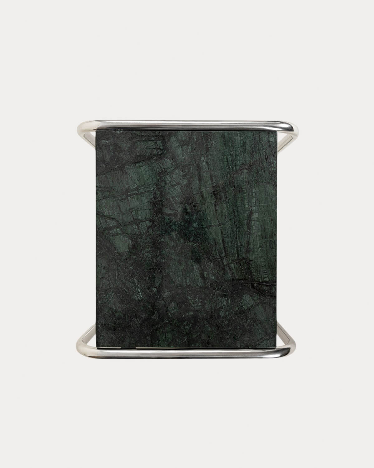 Square Side Table in Marble and Metal (40x40 cm) Nansa, gallery image 2