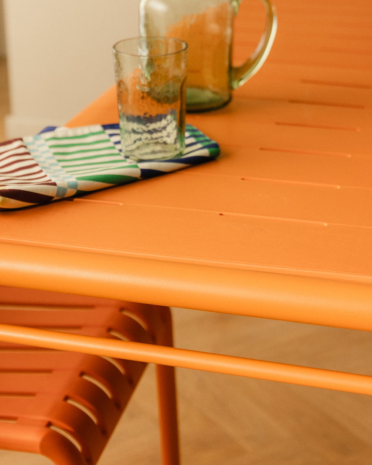 Rectangular Dining Table in Metal and Polypropylene (155x90 cm) Baztan, gallery image 3