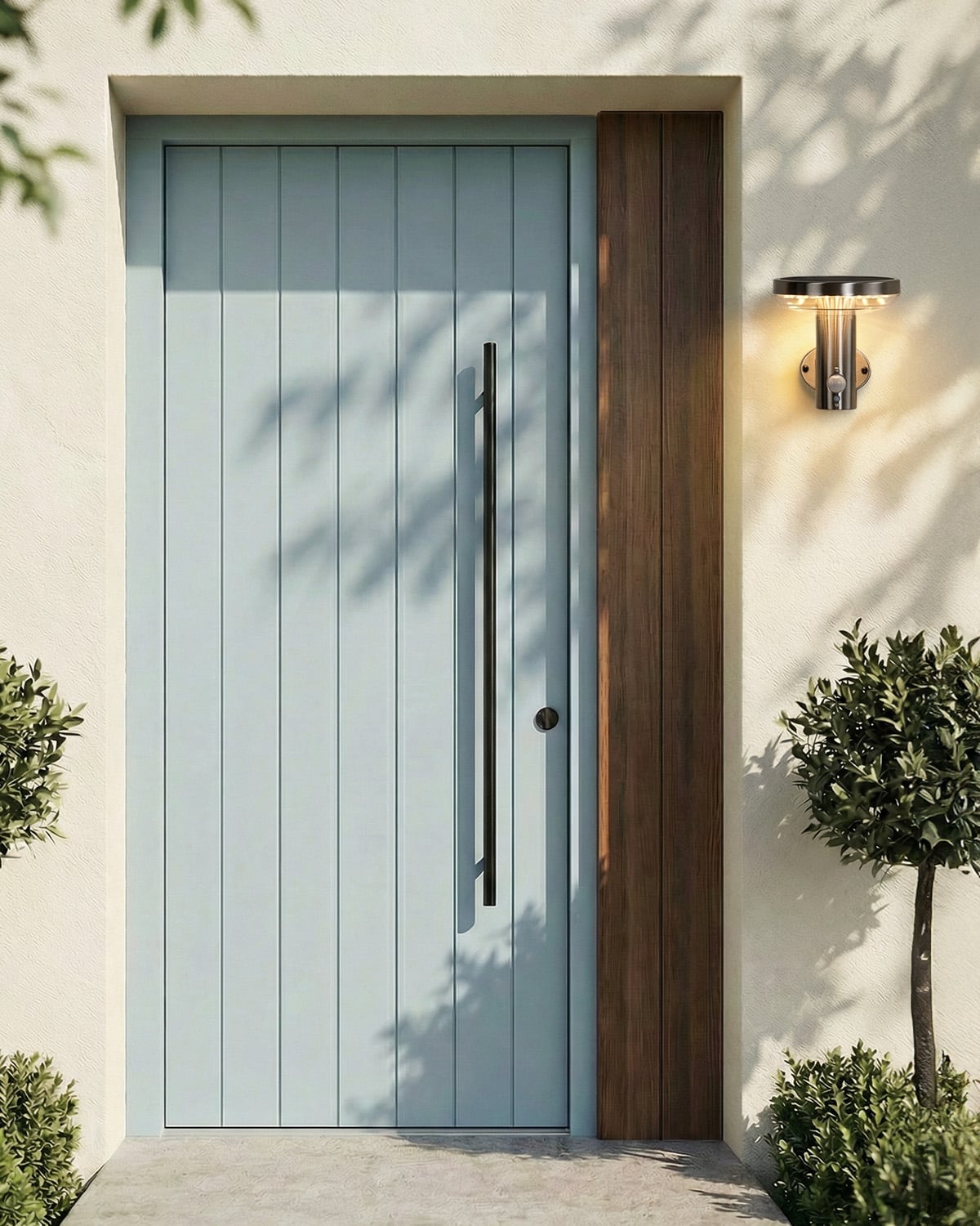 Outdoor Metal LED Solar Wall Light Sulivan, gallery image 2