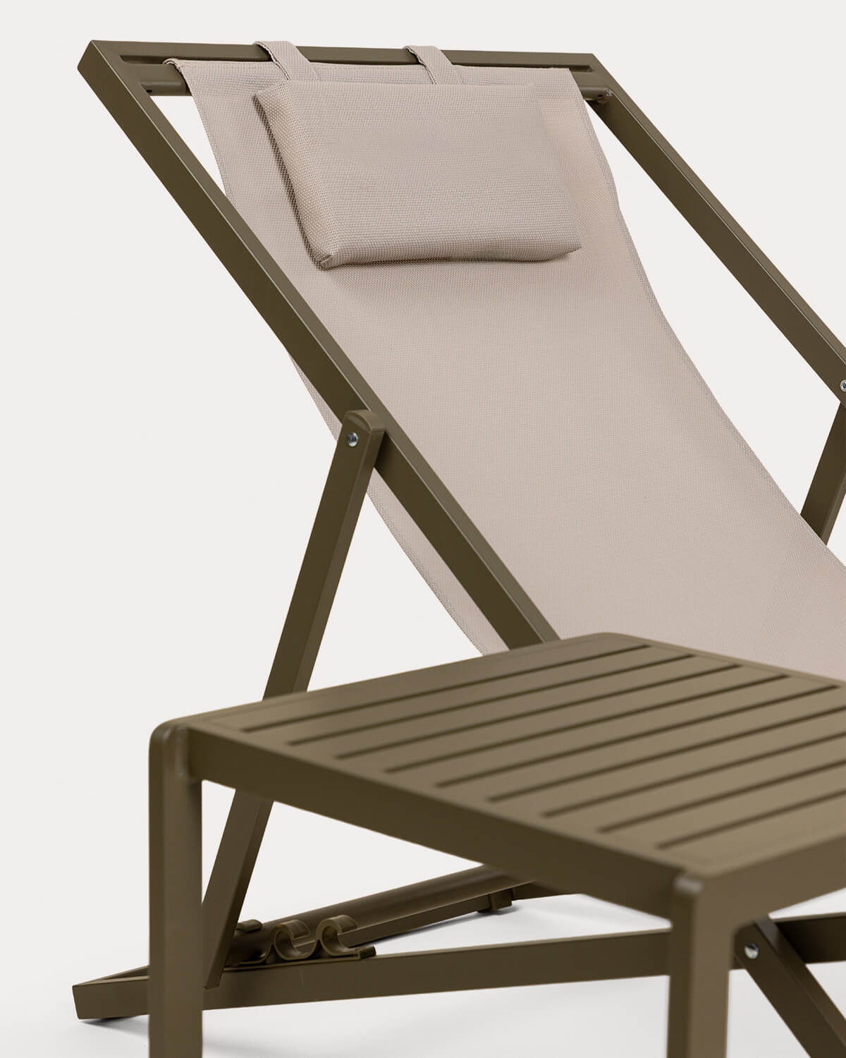 Rilas Reclining Hammock and Aluminum Side Table Set (40x40 cm) Kreta, gallery image 2