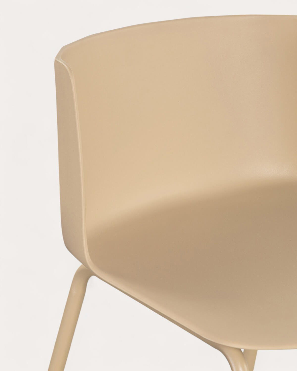 Round Metal High Table Set (Ø70 cm) Banon and 2 Polypropylene High Stools (74 cm) Meivy  for Outdoor, gallery image 4