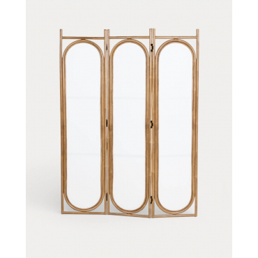 Natural Rattan Room Divider Narella Natural Rattan - The Masie
