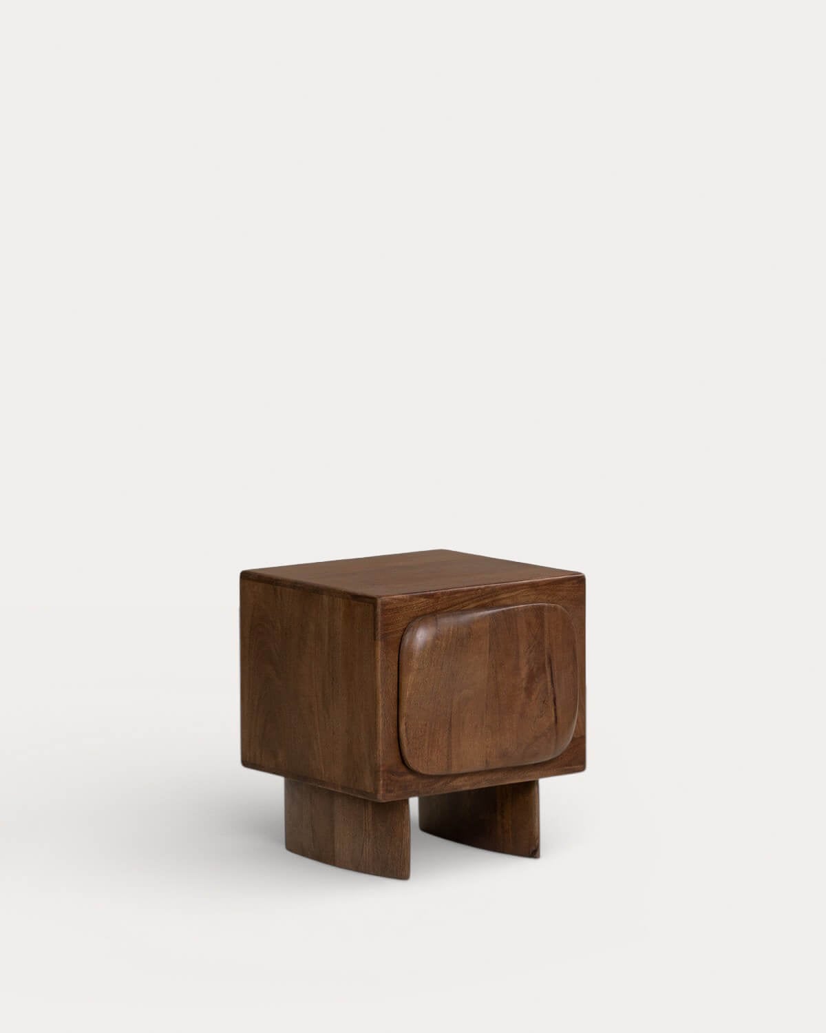 Mango Wood Bedside Table with Storage (45x41 cm) Orlean, gallery image 1
