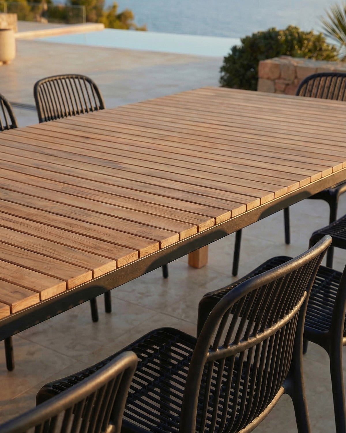 Rectangular Acacia Wood Outdoor Table (200x100 cm) Lizzy, gallery image 3