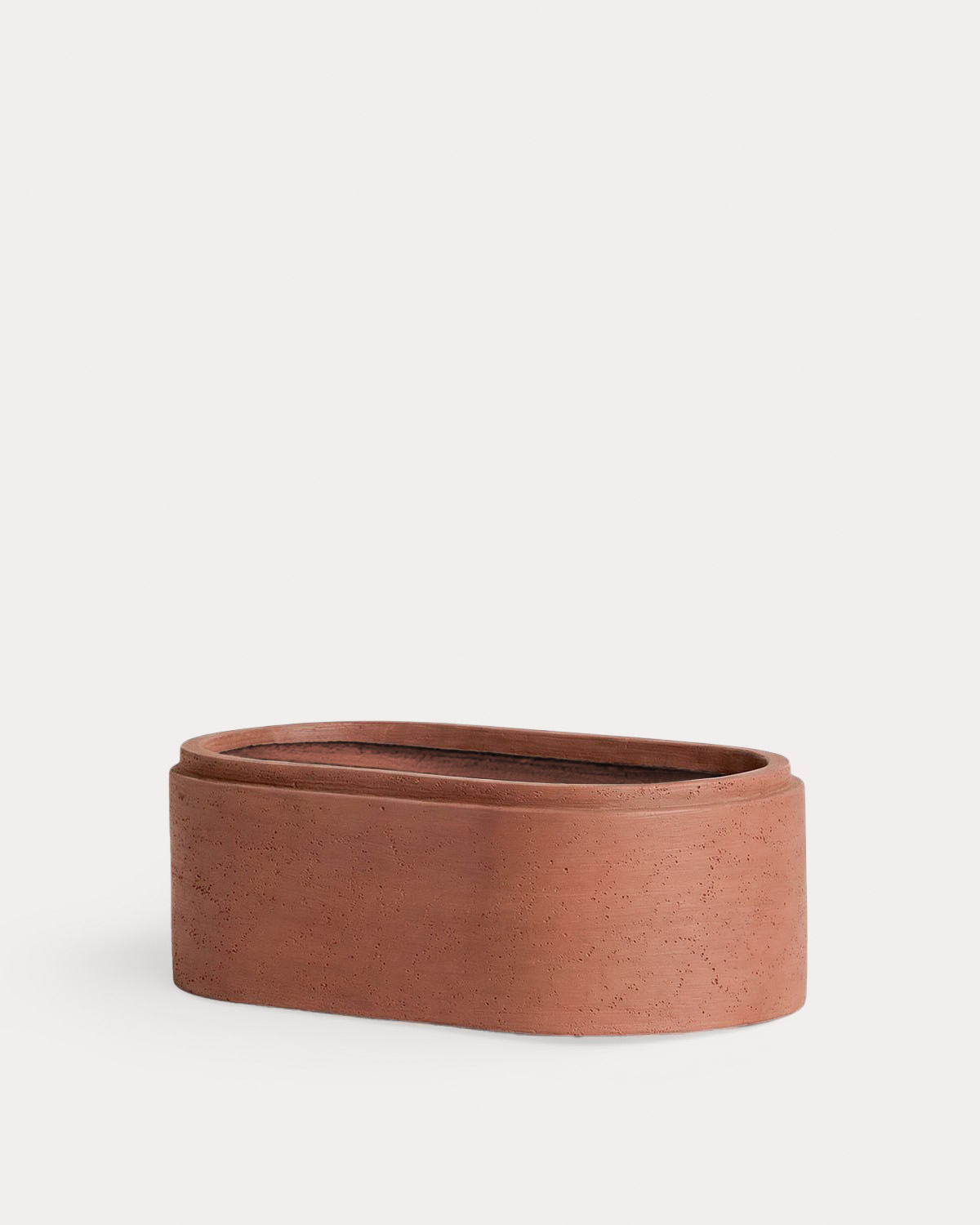 Set of 2 Elongated Cement Planters Bieito, gallery image 2