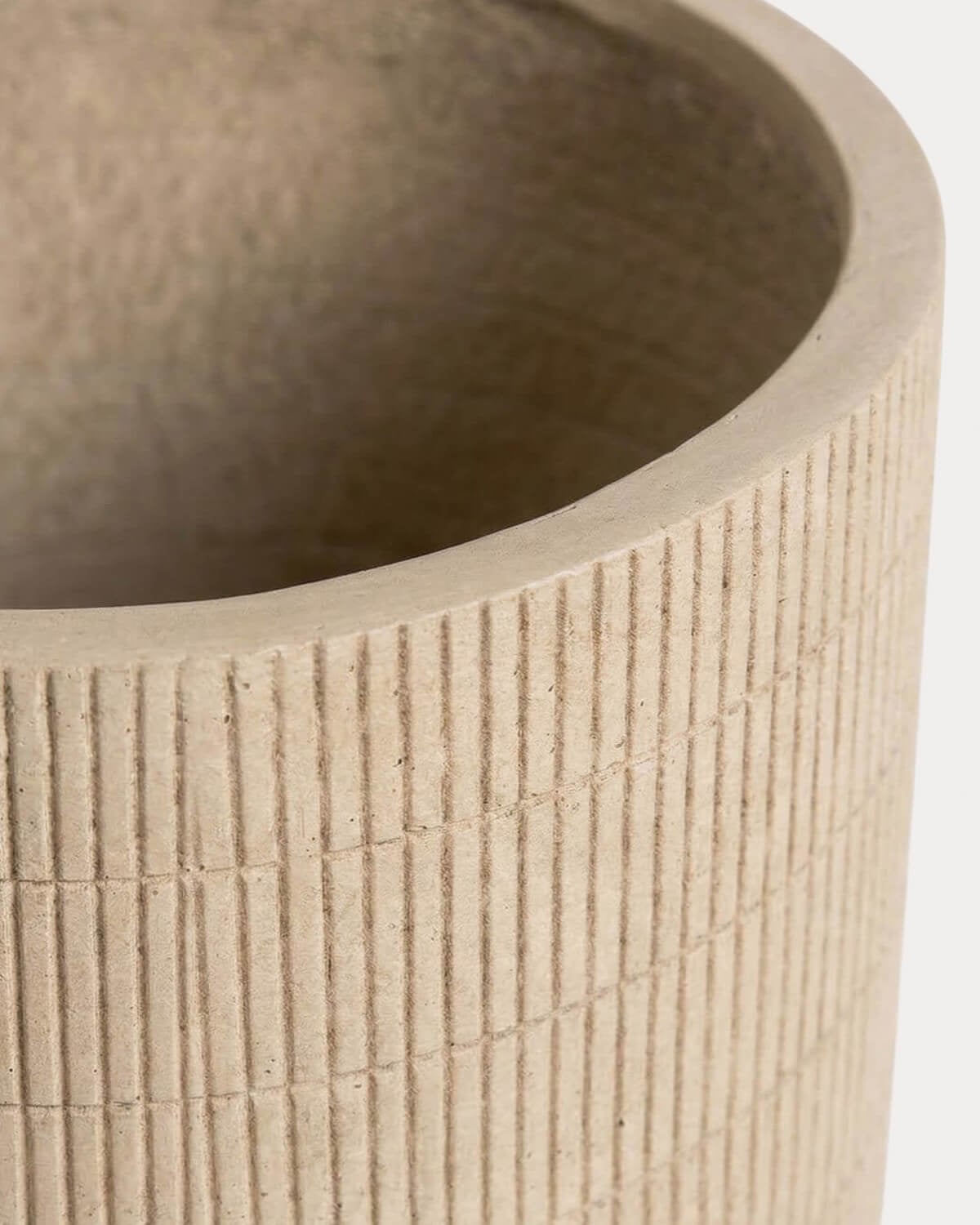 Set of 2 Tall Cement Planters Potos, gallery image 4