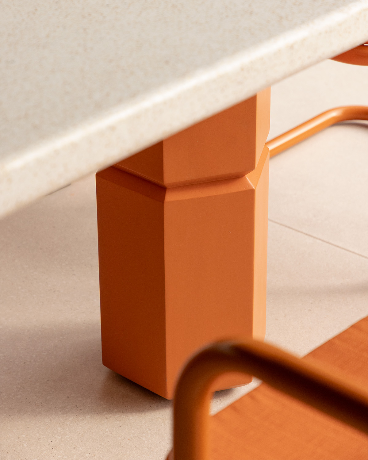 Rectangular Outdoor Table in Terrazzo and Acacia Wood (270x120 cm) Ixiar, gallery image 3