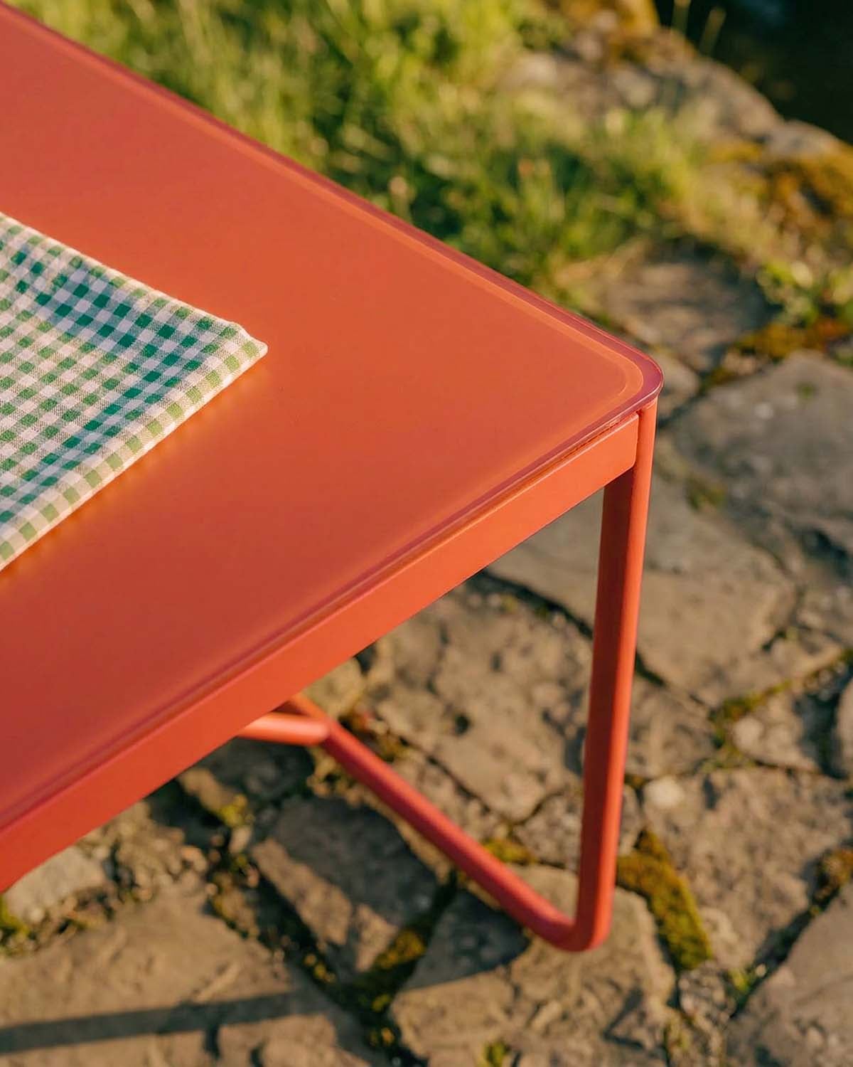 Rectangular Outdoor Table in Metal and Glass (185x85 cm) Bowye, gallery image 3