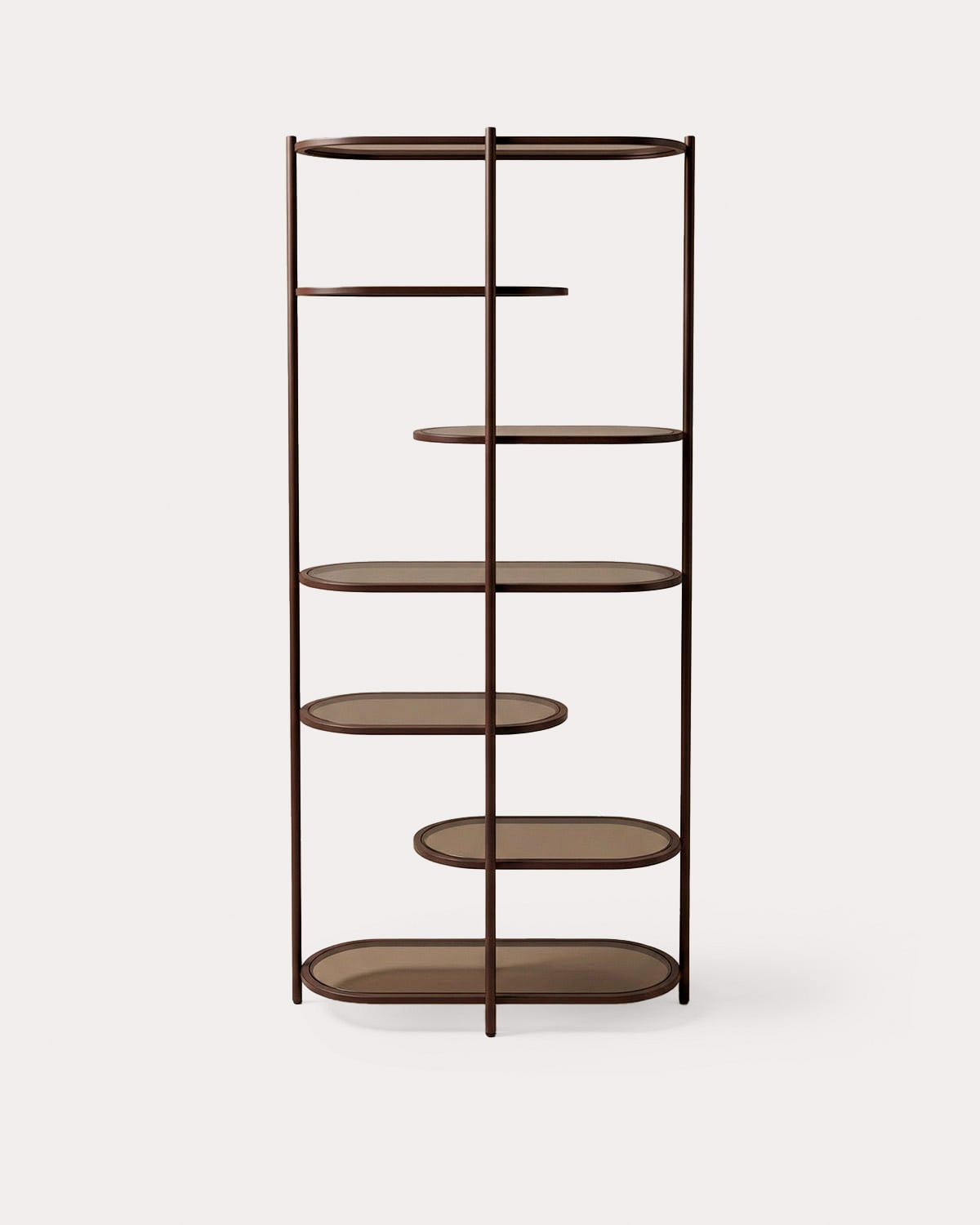 Metal and Tempered Glass Bookshelf (190x85 cm) Yerry, gallery image 2