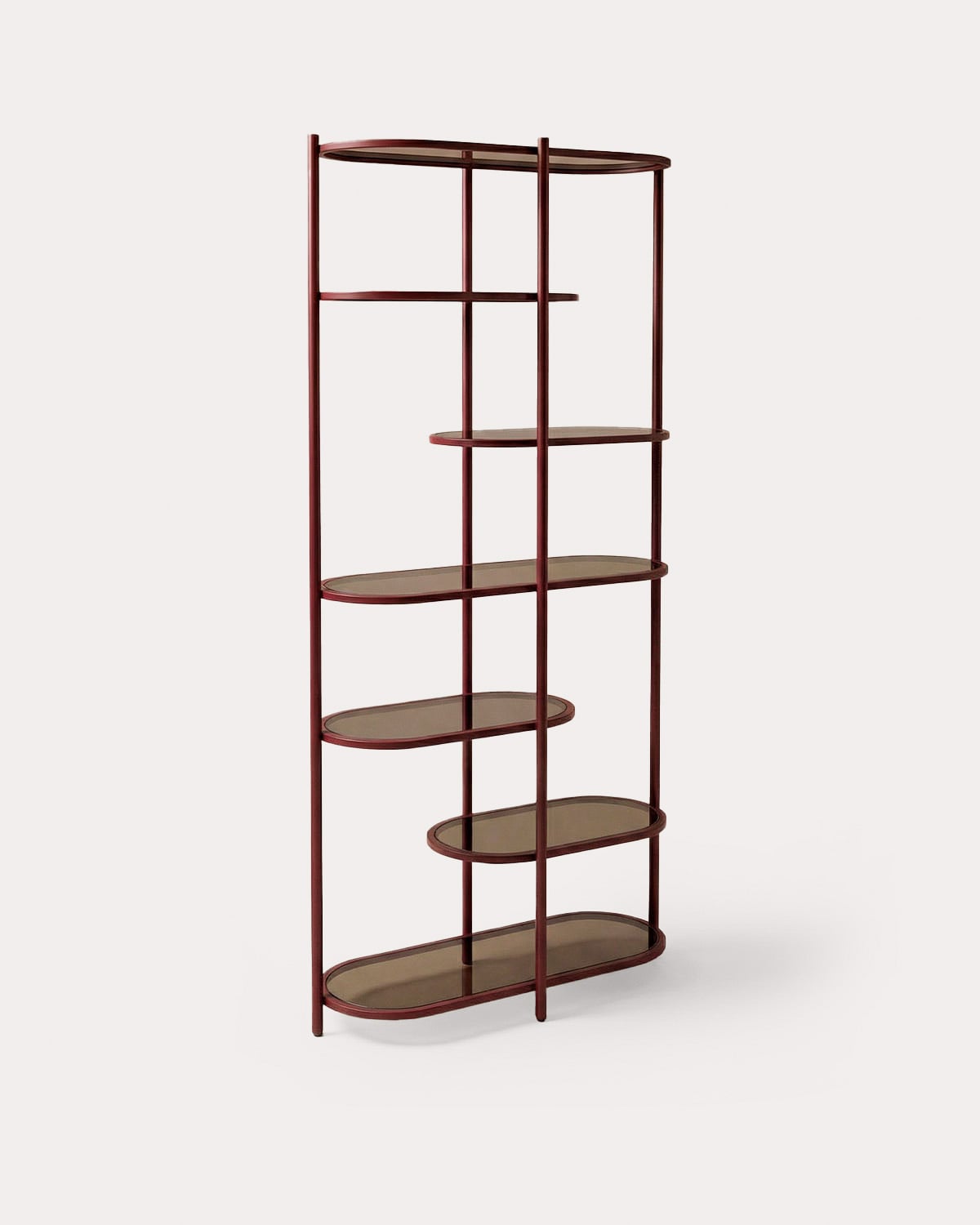 Metal and Tempered Glass Bookshelf (190x85 cm) Yerry, gallery image 1