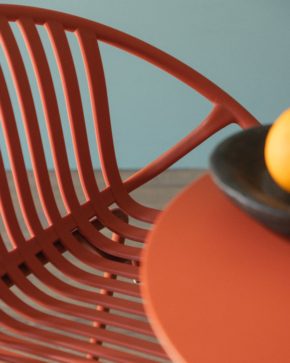 Pack 2 Polypropylene and Metal Dining Chairs Anier, gallery image 3