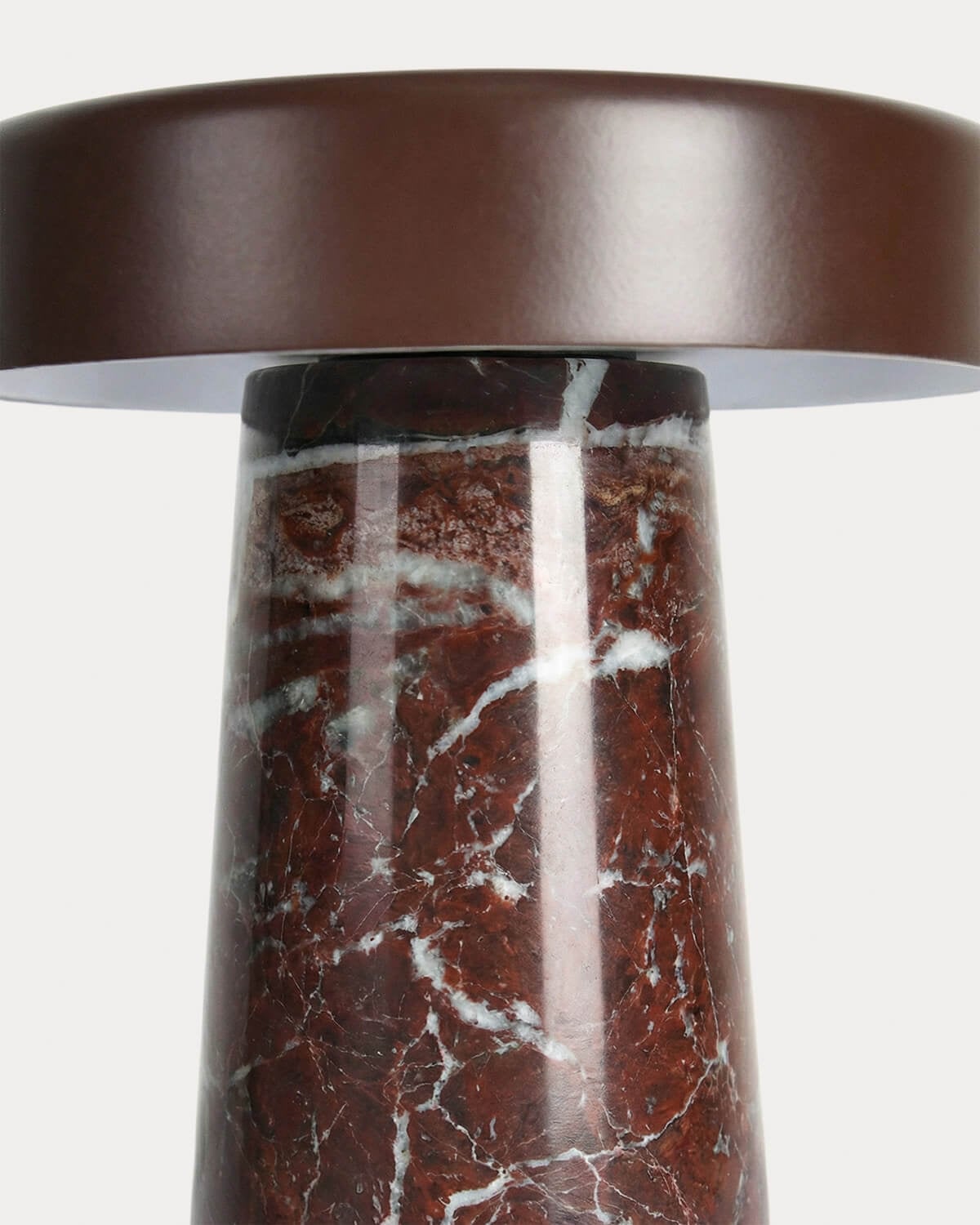 Wireless LED Outdoor Table Lamp in Marble and Metal Mysha, gallery image 9