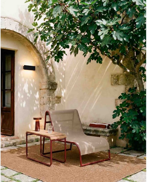 Set Garden Armchair with Aluminum Side Table Dreisi