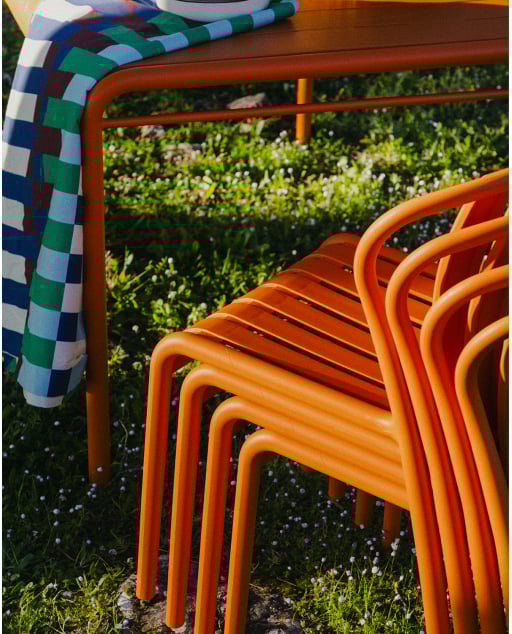 Pack 4 Baztan Polypropylene Outdoor Chairs