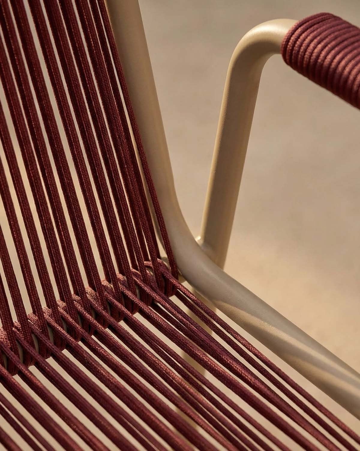 Outdoor Chair with Metal and Rope Armrests Mayailer, gallery image 3