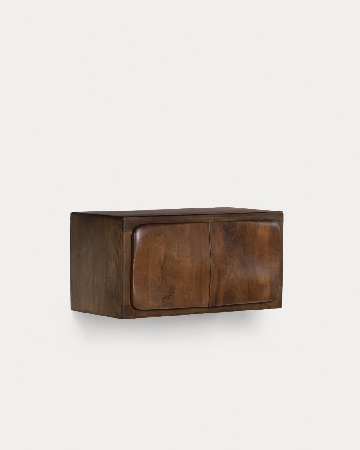 Wall-hung bathroom cabinet with 2 doors 90x45 cm made of mango wood Orlean, gallery image 1
