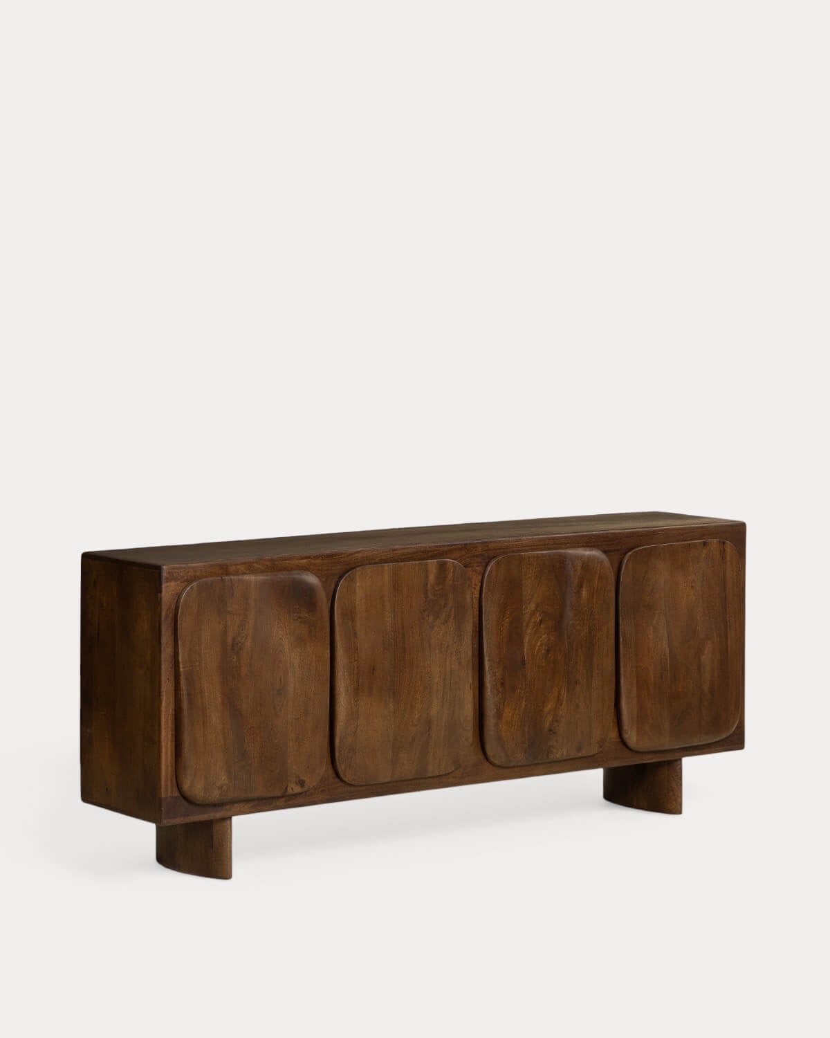 Low Sideboard with 4 Doors 180x40 cm Mango Wood Orlean, gallery image 1