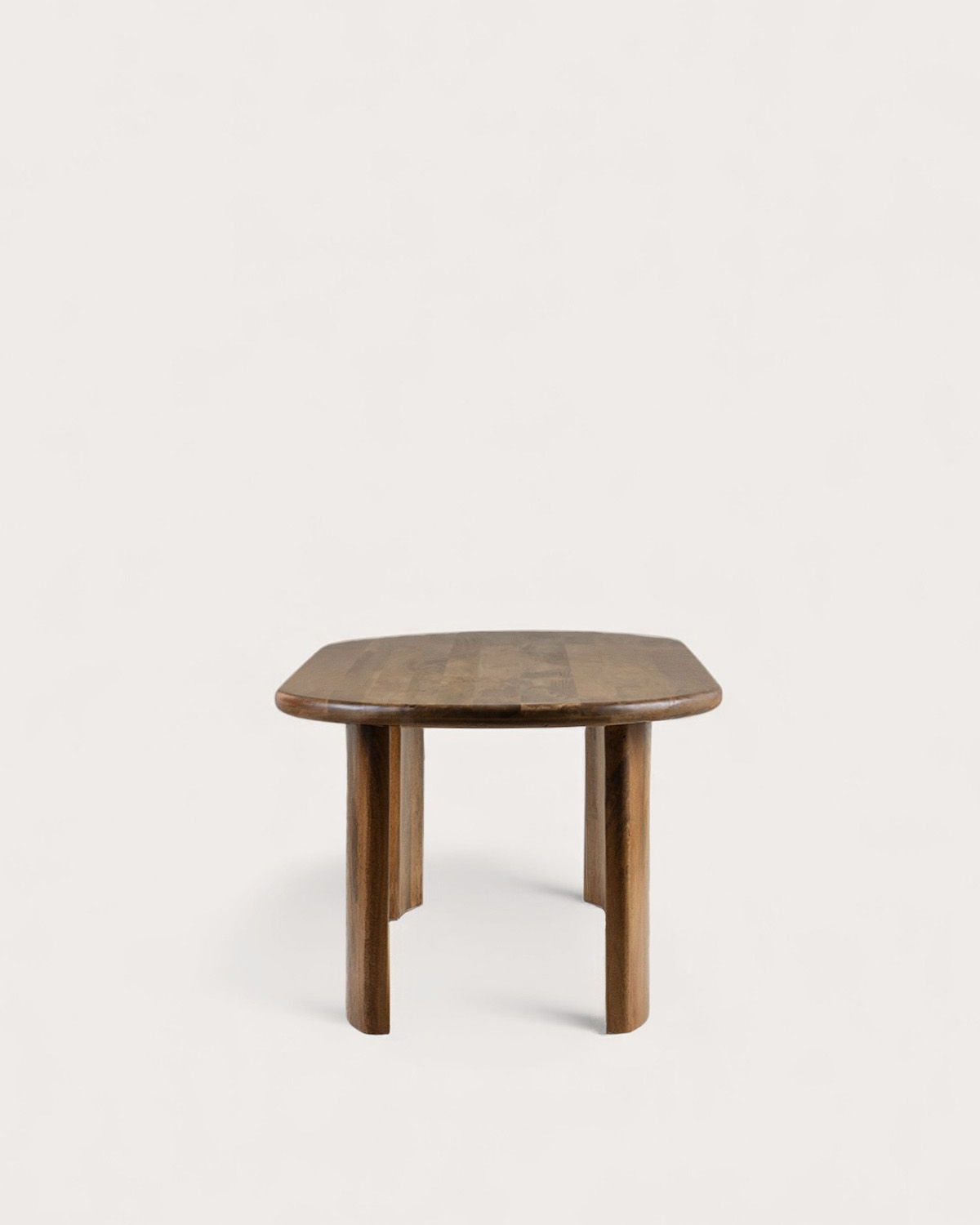 Oval Mango Wood Dining Table (220x100 cm) Leno, gallery image 4