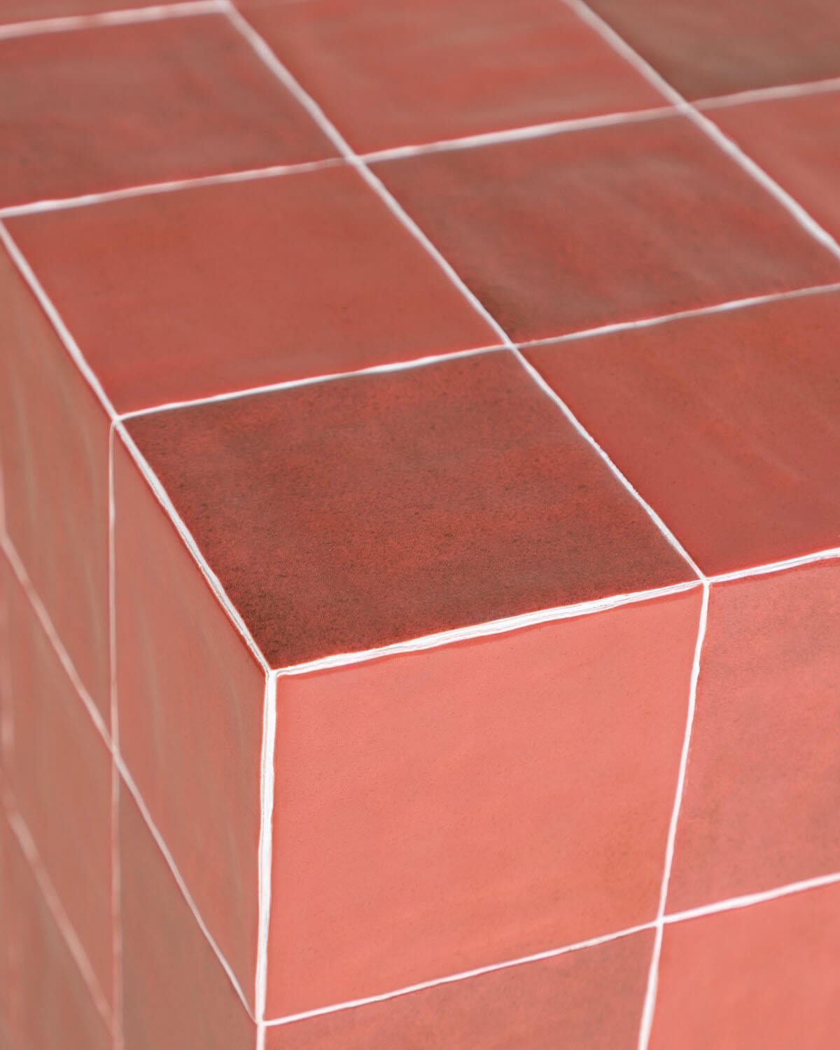 Square Outdoor Side Table in Ceramic and Concrete (40x40 cm) Nilsi, gallery image 7