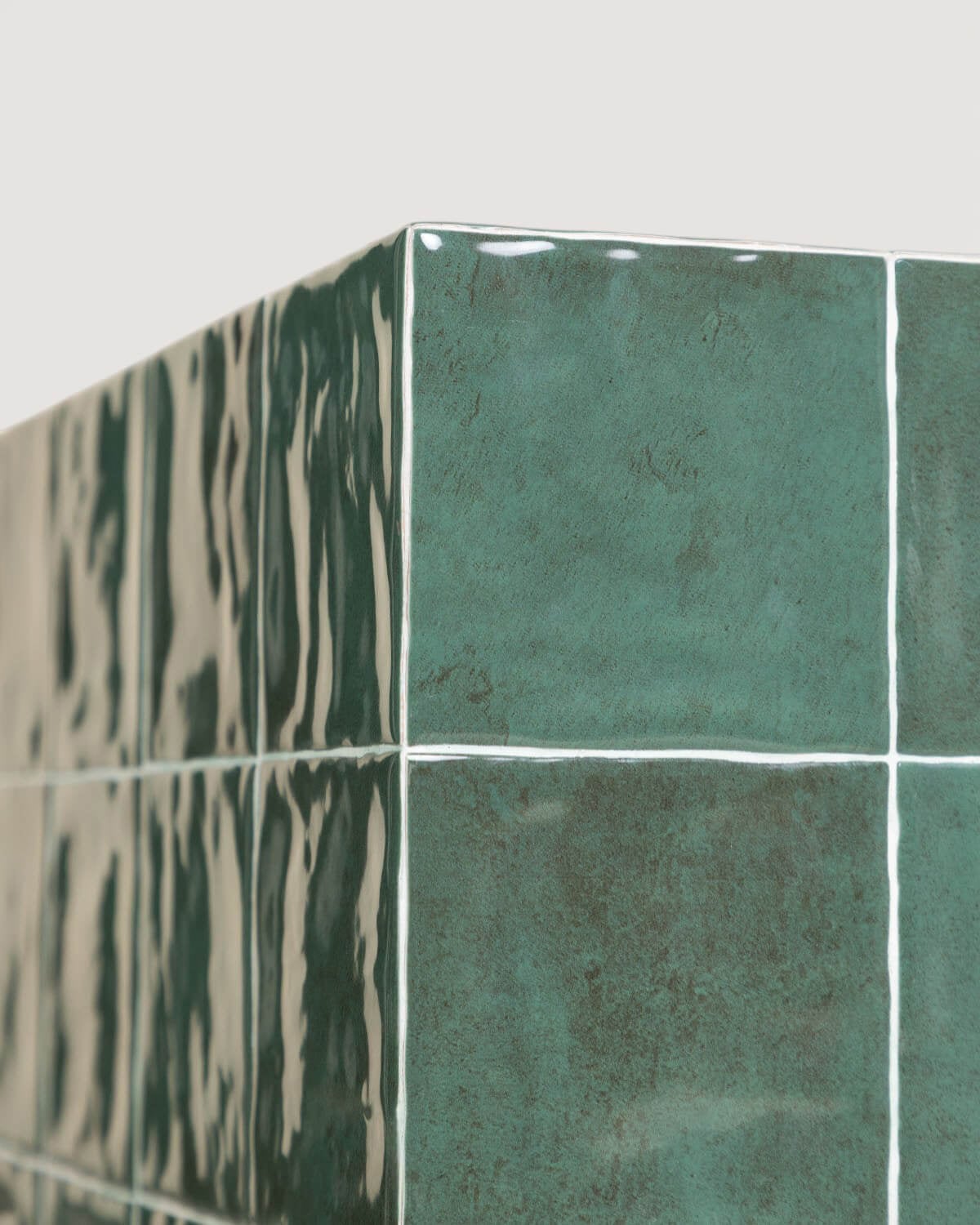 Square Outdoor Side Table in Ceramic and Concrete (40x40 cm) Nilsi, gallery image 5