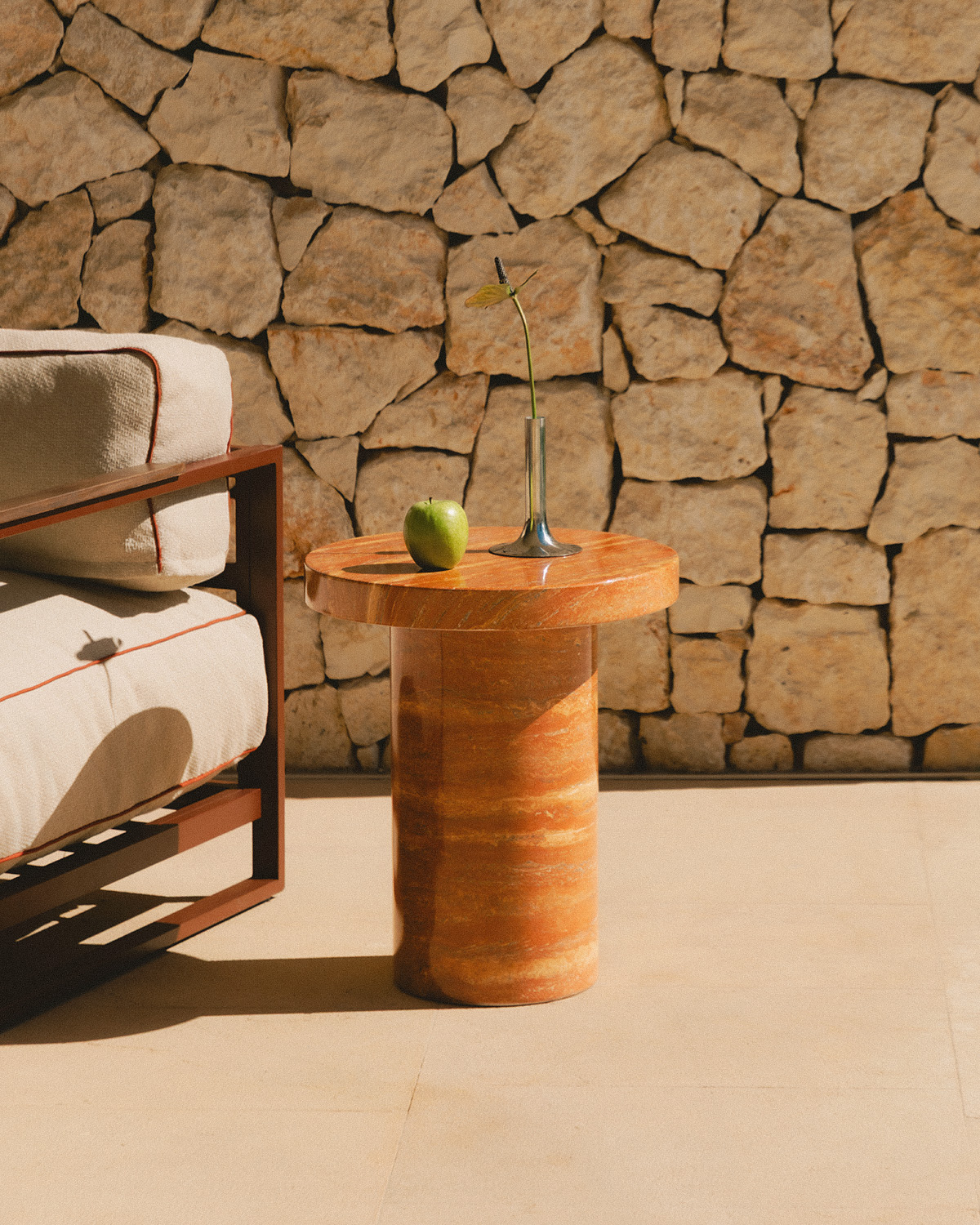 Round Outdoor Side Table in Concrete (Ø45 cm) Mathis, gallery image 2