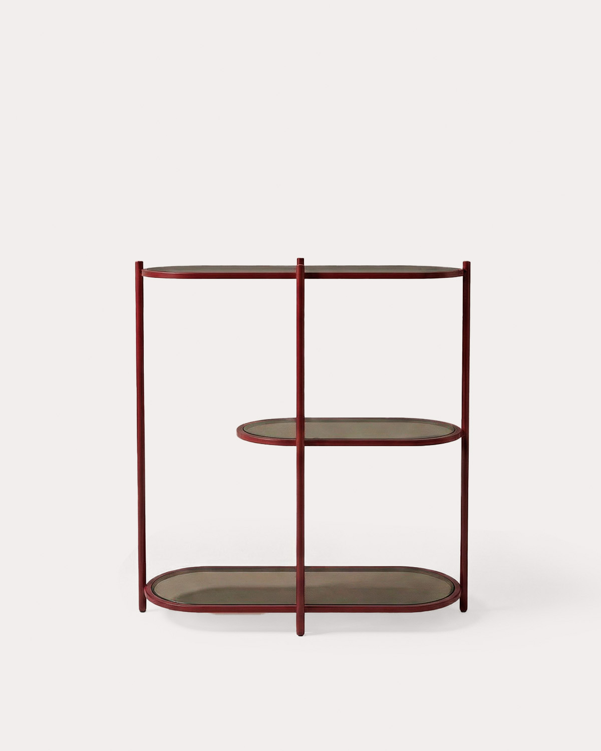 Metal and Tempered Glass Bookshelf (80x85 cm) Yerry, gallery image 3