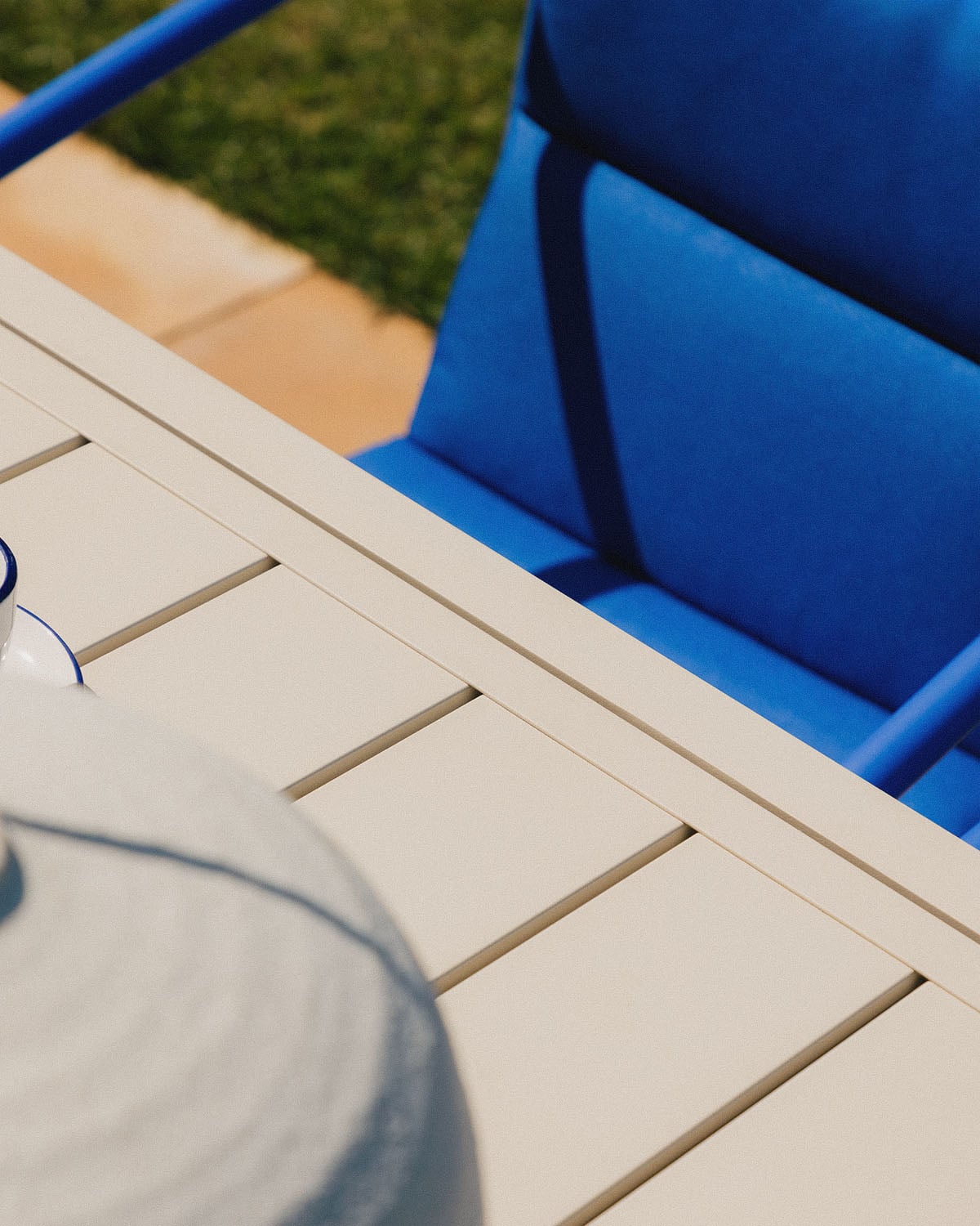 Extendable Rectangular Outdoor Aluminum Table (135-265x100 cm) Seila, gallery image 3