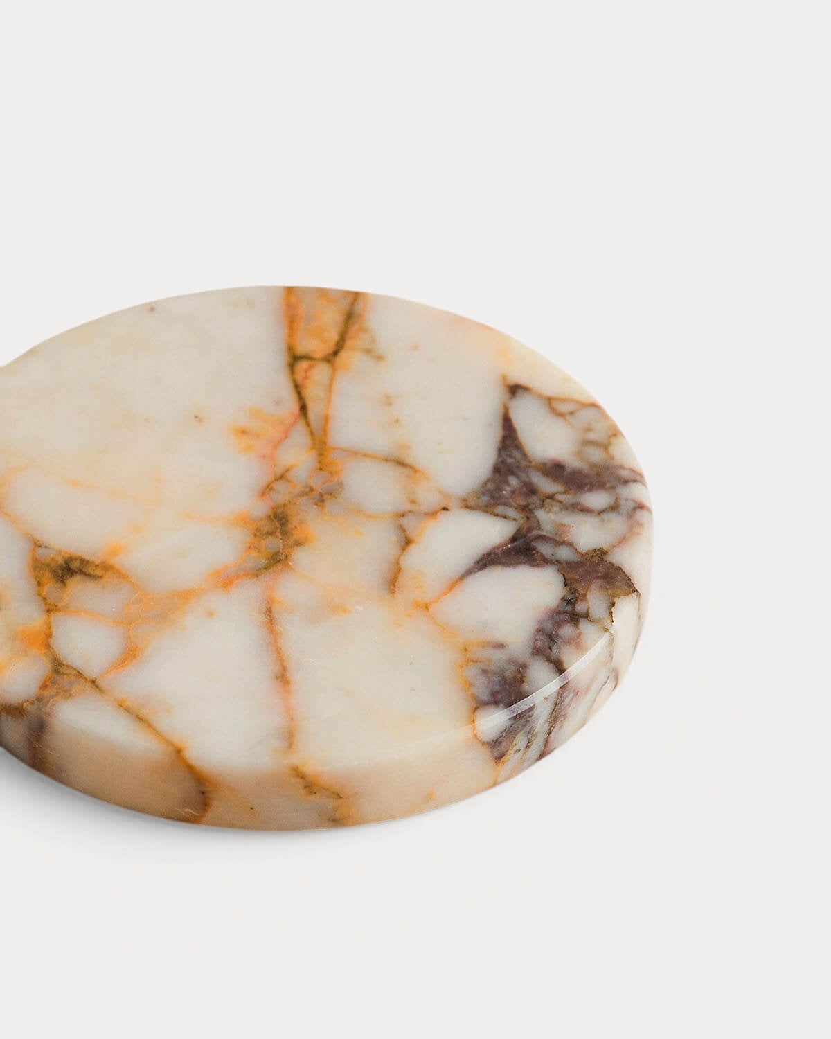 Set of 4 Round Marble Coasters (Ø10 cm) Minao, gallery image 5