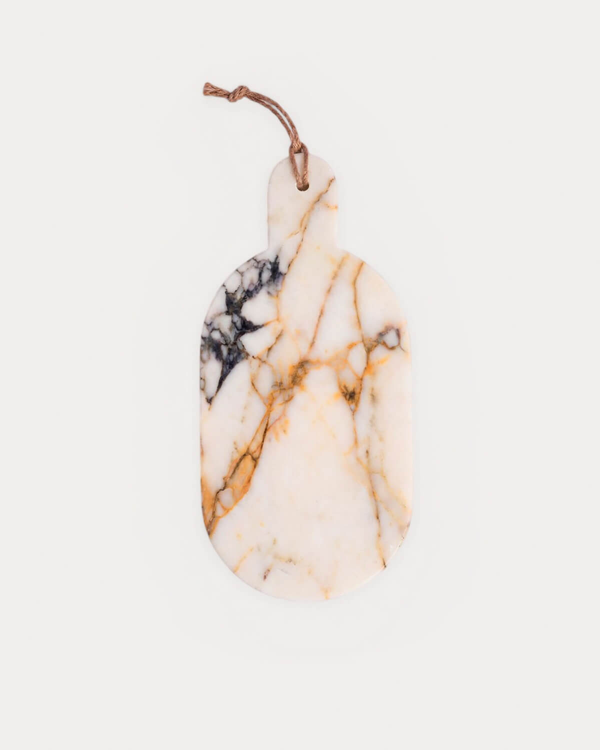 Oval marble serving board 40x20 cm Tahani, gallery image 1
