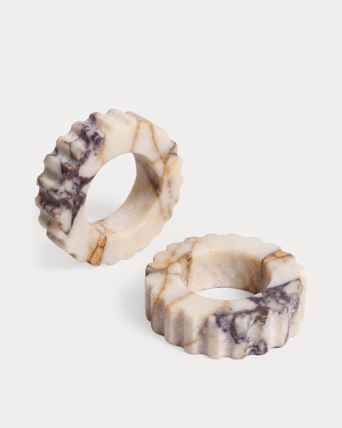 Set of 2 Marble Napkin Rings (Ø5 cm) Neidka, gallery image 1