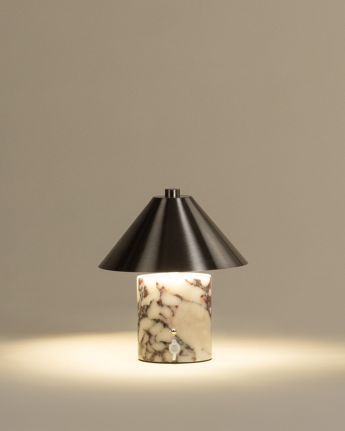 Marble and Metal Wireless LED Table Lamp Obely, gallery image 4