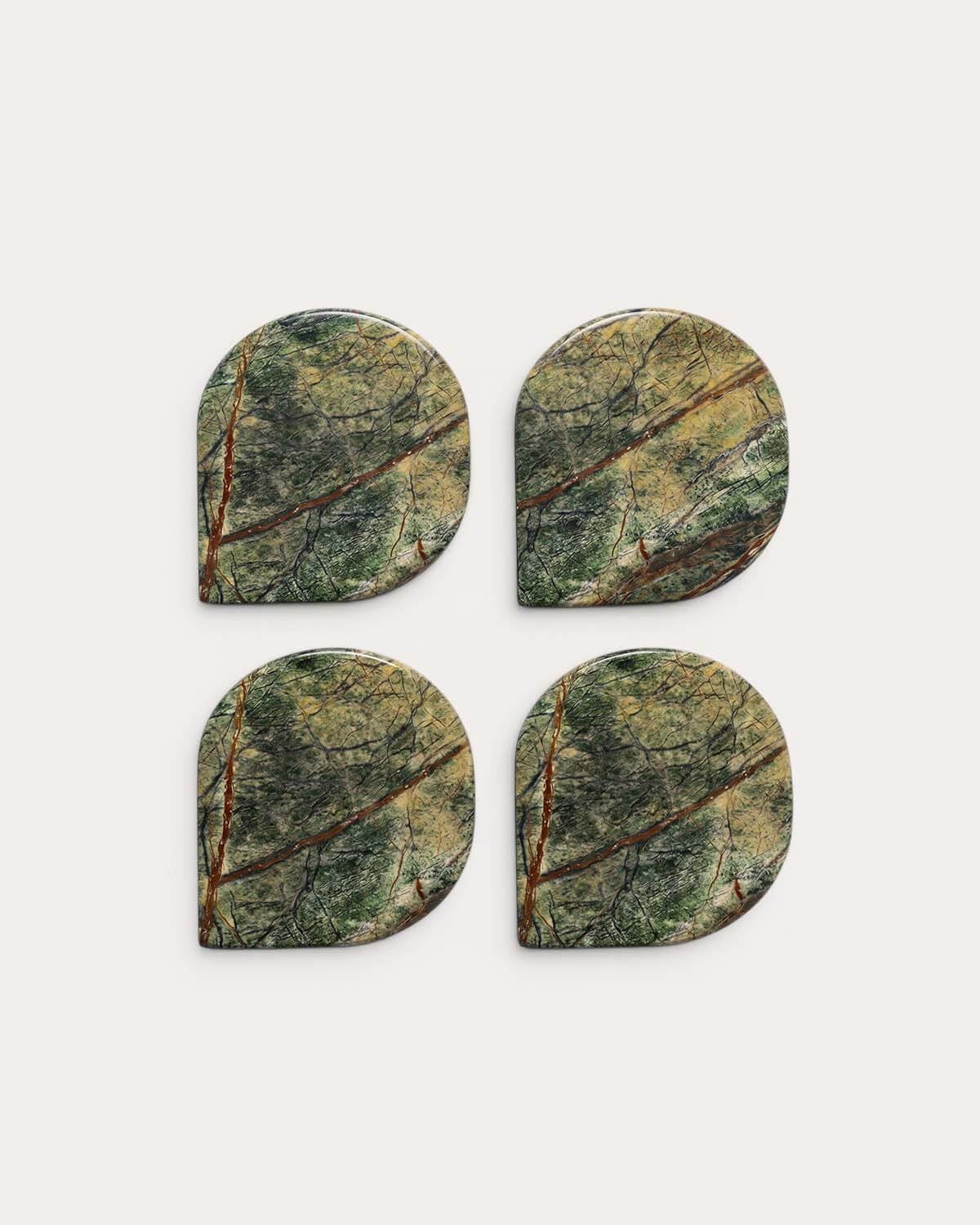 Set of 4 Round Marble Coasters Hatem, gallery image 4