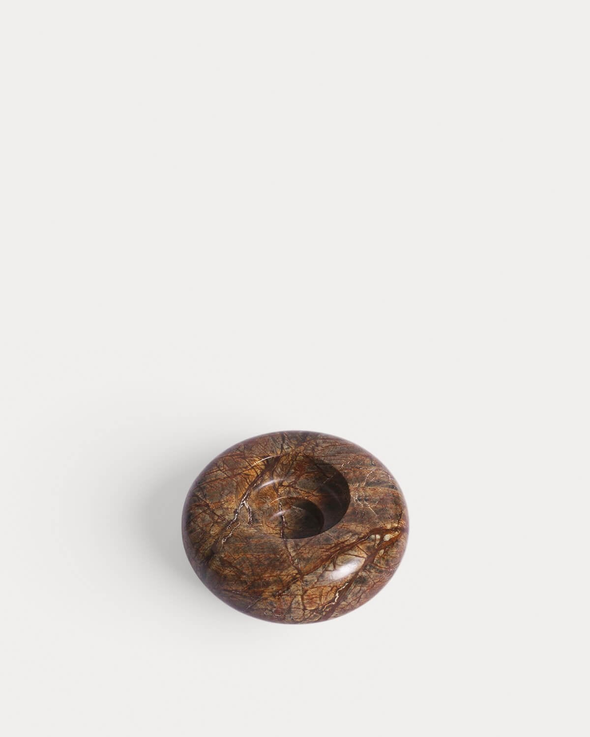 Round Marble Candle Holder (Ø9 cm) Menera, gallery image 1