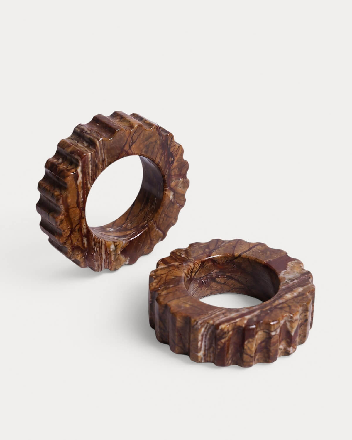 Set of 2 Marble Napkin Rings (Ø5 cm) Neidka, gallery image 4