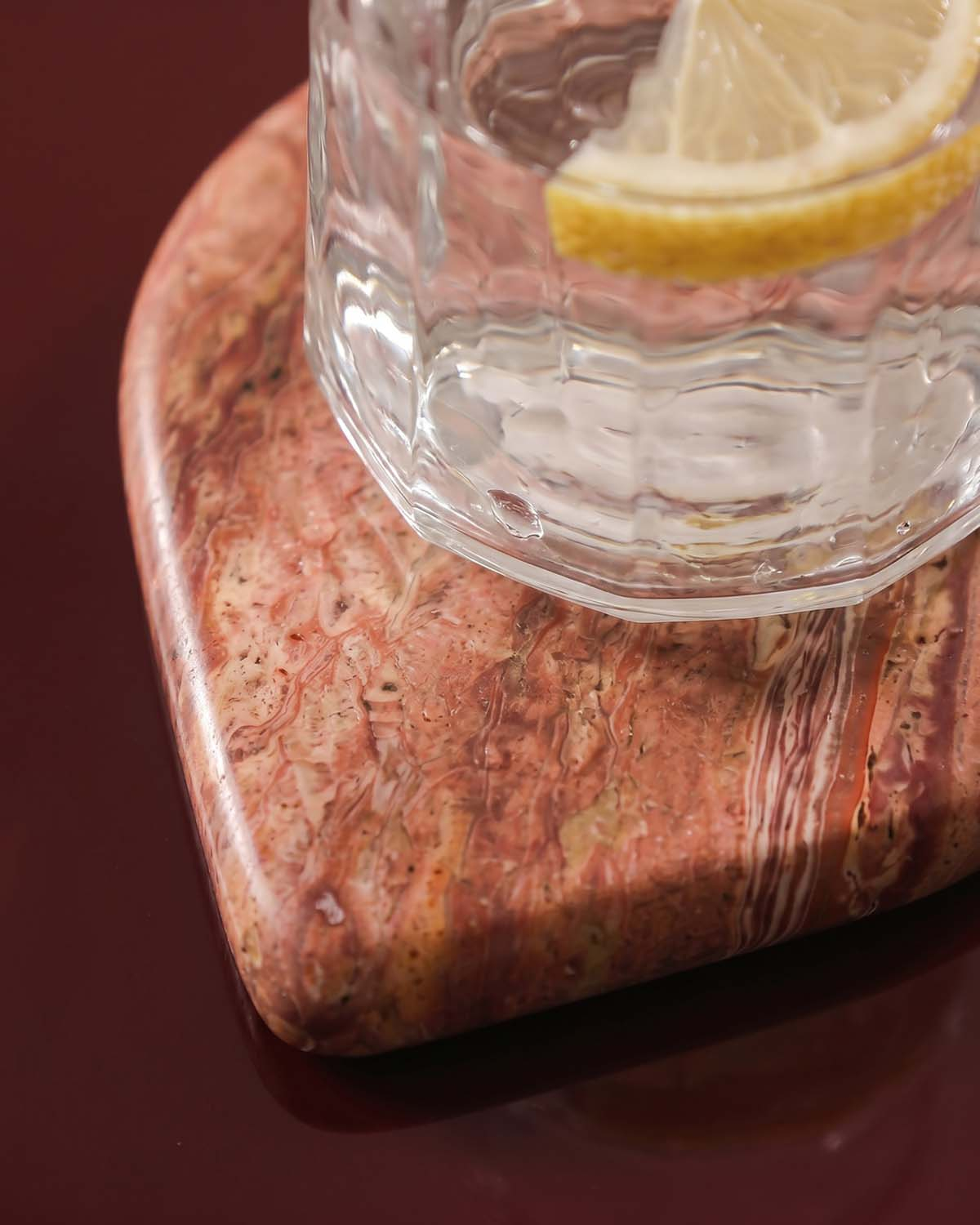 Set of 4 Round Marble Coasters Hatem, gallery image 3