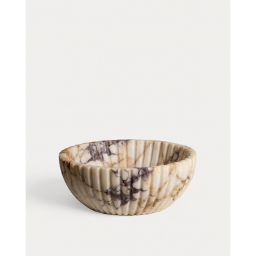 Decorative Marble Bowl (Ø25 cm) Agadir Calacatta White Marble - The Masie