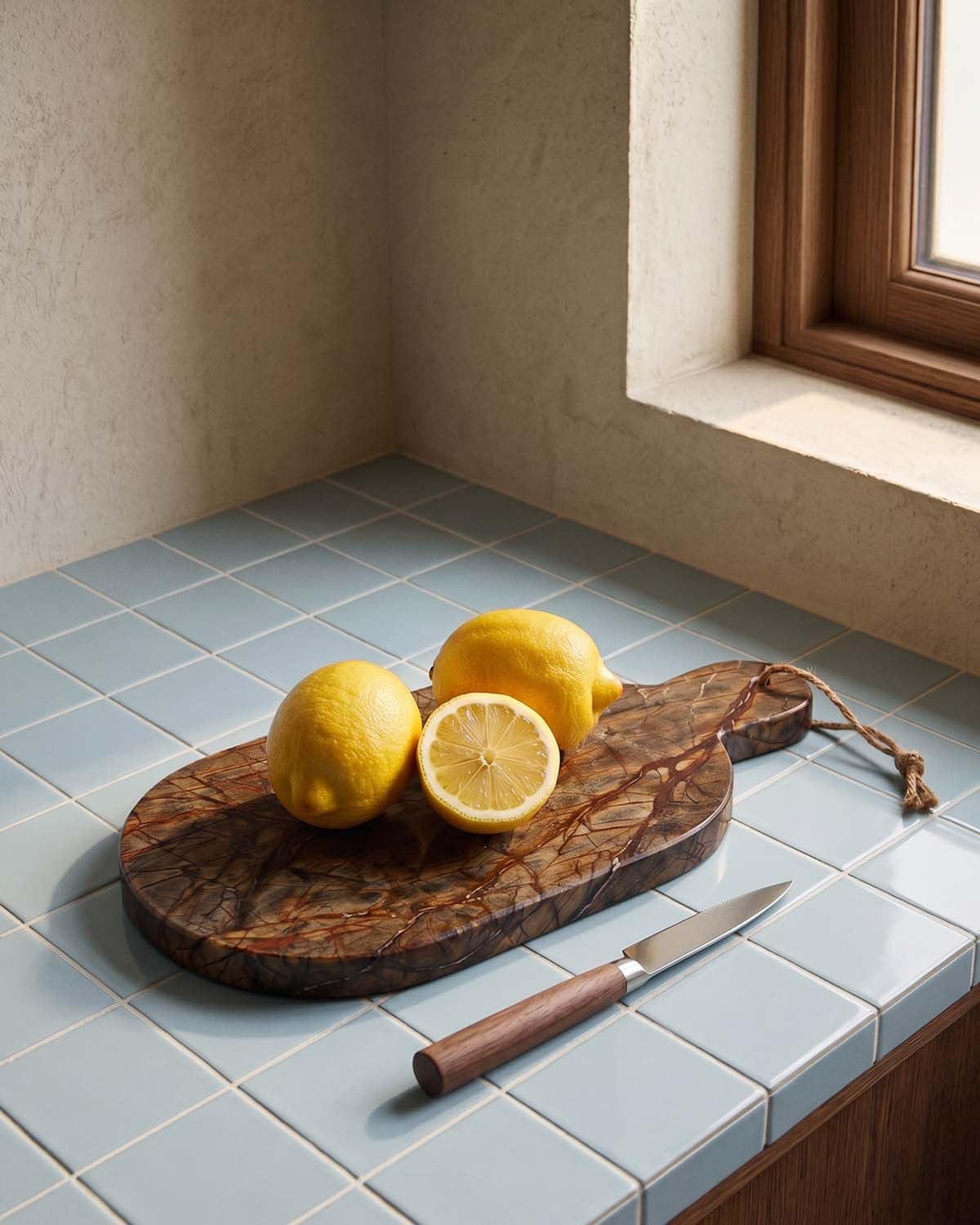 Marble Oval Serving Table (40x20 cm) Tahani, gallery image 2