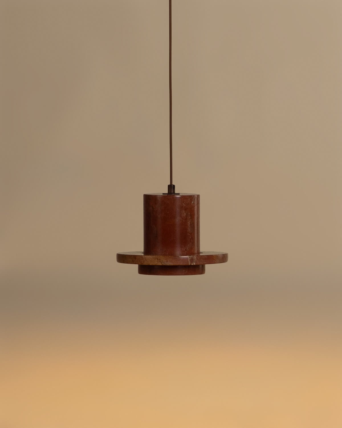 Travertine Marble Ceiling Lamp Jaylen, gallery image 2