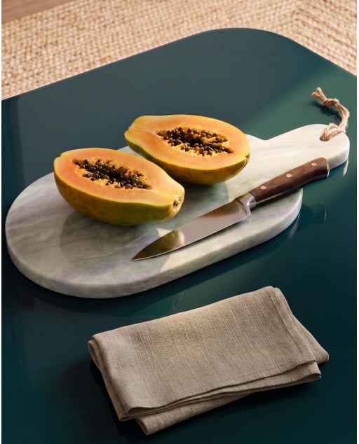 Marble Oval Serving Table (40x20 cm) Tahani