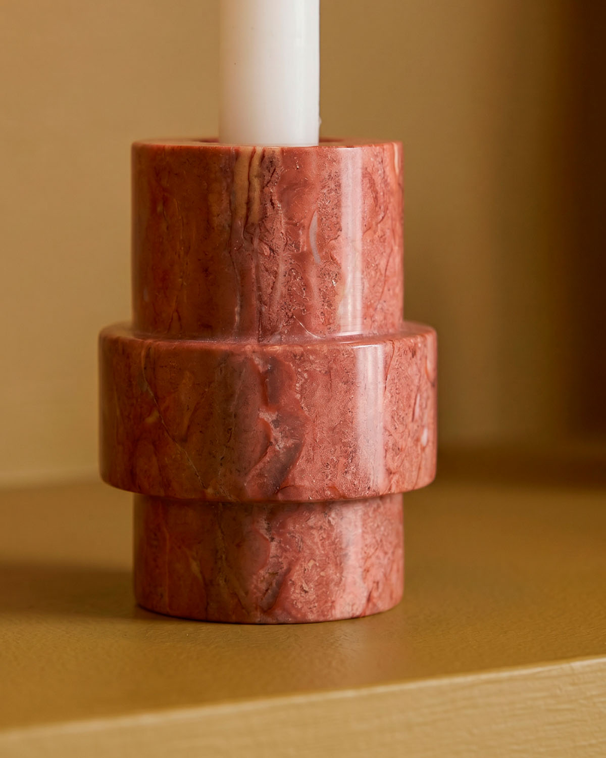 Marble Round Candle Holder (Ø6 cm) Siomha, gallery image 3